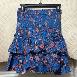 Isabel Marant Etoile Blue Floral Skirt